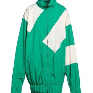 Moschino Green and Cream Windbreaker